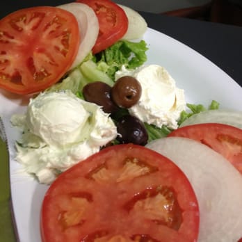 Bagelworks - The schmears, lettuce, tomato, onions and olives from the 2 Fish platter for 2 at Bagelworks - Bagels Near Me - Boca Raton, Florida