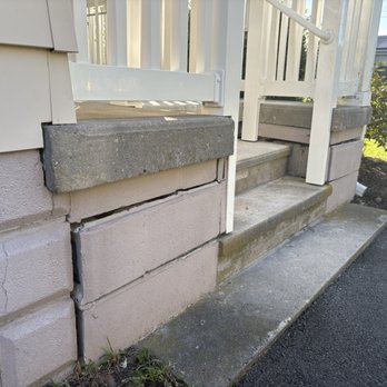 Tristate Masonry Restorations - Before - left side stairs - General Contractors Near Me - Sewell, New Jersey Tristate Masonry Restorations - Before - left side stairs - General Contractors Near Me - Sewell, New Jersey