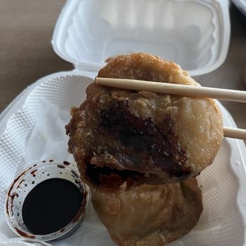 Thai Arroy - Gui Chai (Chive Dumpling) with the dipping sauce - Thai Near Me - Virginia Beach, Virginia