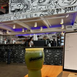Spokesman - Iced Matcha Latte with Oatmilk