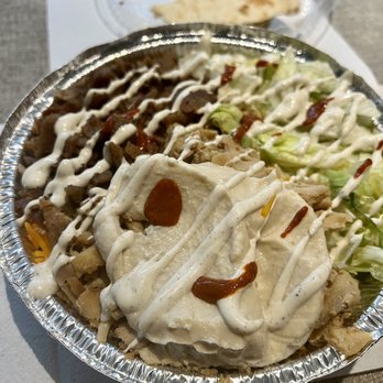 The Halal Guys - Chicken & Beef Gyro Platter - Halal Near Me - Fairfax, Virginia