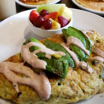 Buttermilk - Towanda omelette with a side of fruits! Remoulade was spot on. - Coffee & Tea Near Me - Naperville, Illinois Buttermilk - Towanda omelette with a side of fruits! Remoulade was spot on. - Coffee & Tea Near Me - Naperville, Illinois