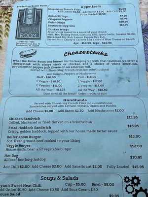 Menu photo 1 Boiler Room Bar & Grill Bradenton, FL Menu photo 1 Boiler Room Bar & Grill Bradenton, FL