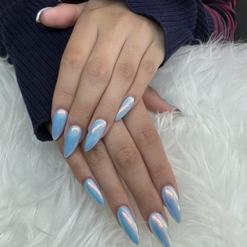J & J Nail Salon - Blue Chrome Nails - Nail Salons Near Me - Millbrae, California J & J Nail Salon - Blue Chrome Nails - Nail Salons Near Me - Millbrae, California