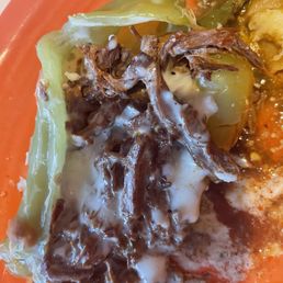 Chile rejeno with beef