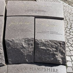 The three signers on the Declaration of Independence who resided in New Hampshire