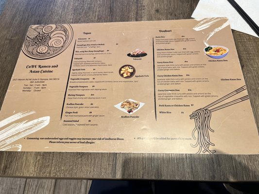 Menu photo 7 Cube Ramen and Asian Cuisine Lacey, WA Menu photo 7 Cube Ramen and Asian Cuisine Lacey, WA