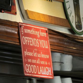 Macs Diner - Fun sign in the diner. - Diners Near Me - Holly Hill, South Carolina Macs Diner - Fun sign in the diner. - Diners Near Me - Holly Hill, South Carolina