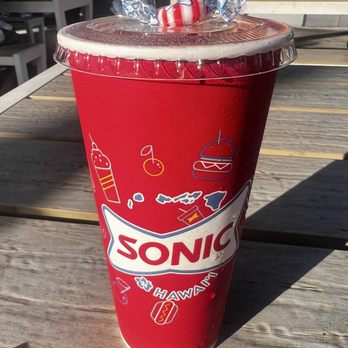 Sonic Drive-In - Strawberry limeade. Includes a mint :) - Burgers Near Me - Kahului, Hawaii