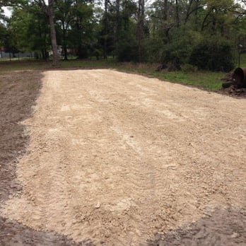 Green Coast Construction - Type 2 limestone road base pad for mobile office - Masonry/Concrete Near Me - Magnolia, Texas
