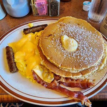 Sunnyside Cafe & Restaurant - Pancake Combo - Breakfast & Brunch Near Me - Virginia Beach, Virginia