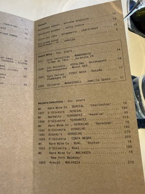 Menu photo 7 The Morris San Francisco, CA
