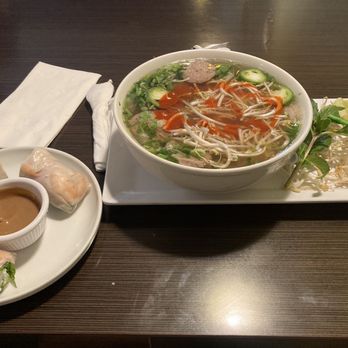 Sprout's Springroll & Pho - Meat lovers Pho and spring rolls - Vietnamese Near Me - Arlington, Texas