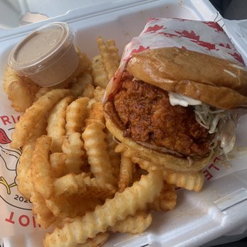 Ricky’s Hot Chicken - The Sando - Chicken Shop Near Me - Arlington, Texas Ricky’s Hot Chicken - The Sando - Chicken Shop Near Me - Arlington, Texas