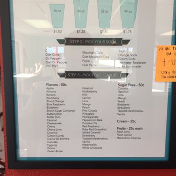 Soda Vine - the price list for the drink - Desserts Near Me - Rexburg, Idaho