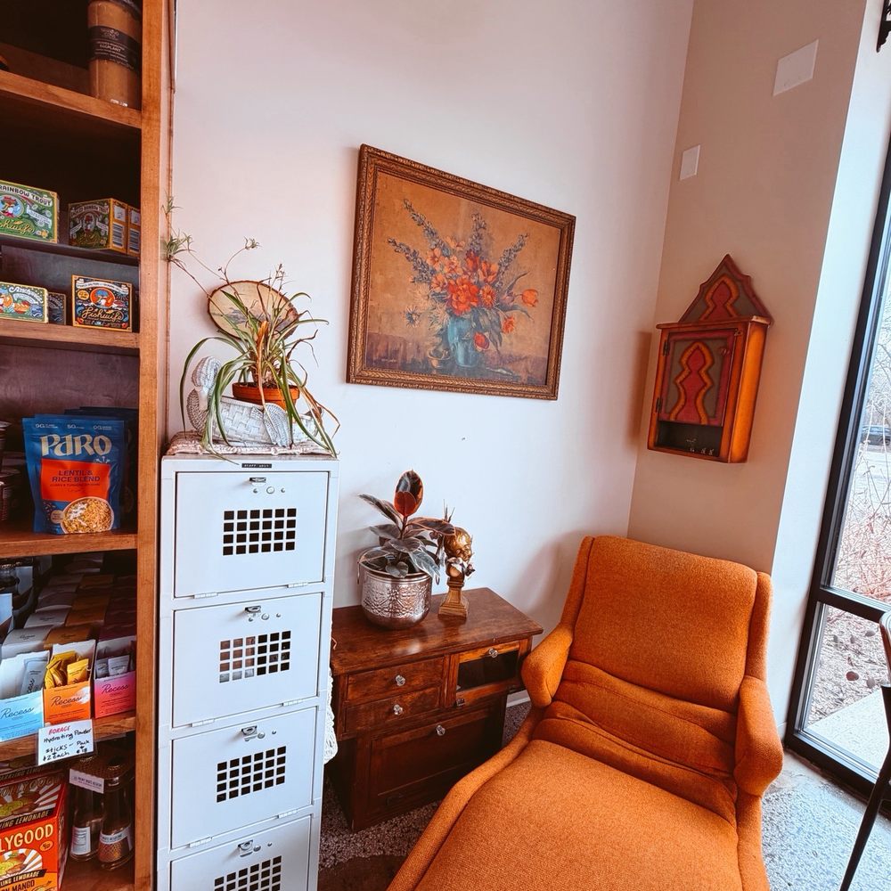 Borage - Seating area with fun, eclectic decor - Breakfast & Brunch Near Me - Indianapolis, Indiana