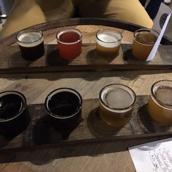 Big Ugly Brewing - Flight sample. - Breweries Near Me - Chesapeake, Virginia