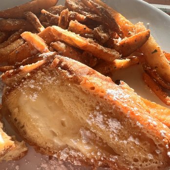 Cafe Orleans - The Battered & Fried Triple Cheese Monte Cristo Sandwich - Cajun/Creole Near Me - Anaheim, California