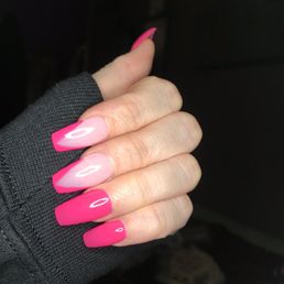 Tips with hard gel