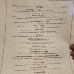 Menu as of Feb 1 2025