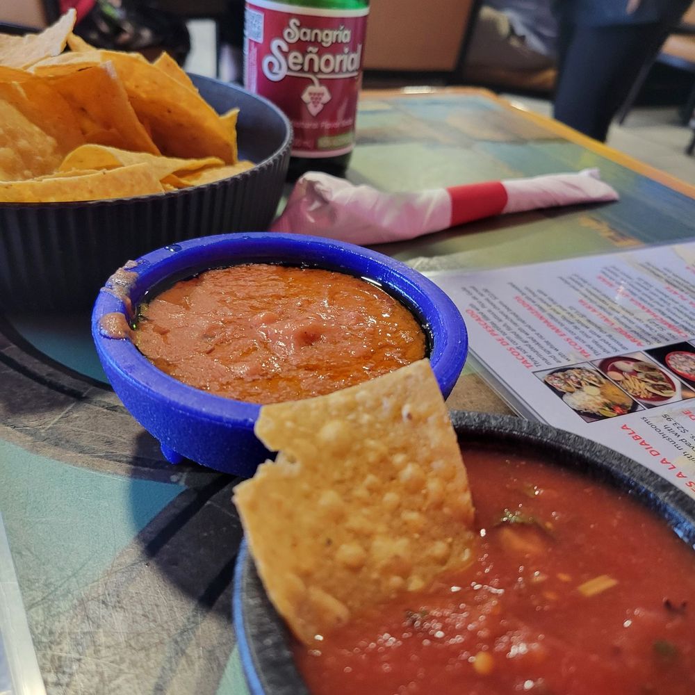 Complimentary chips and salsa