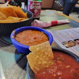 Complimentary chips and salsa