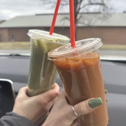Mill Mountain Coffee & Tea - Pumpkin latte & matcha