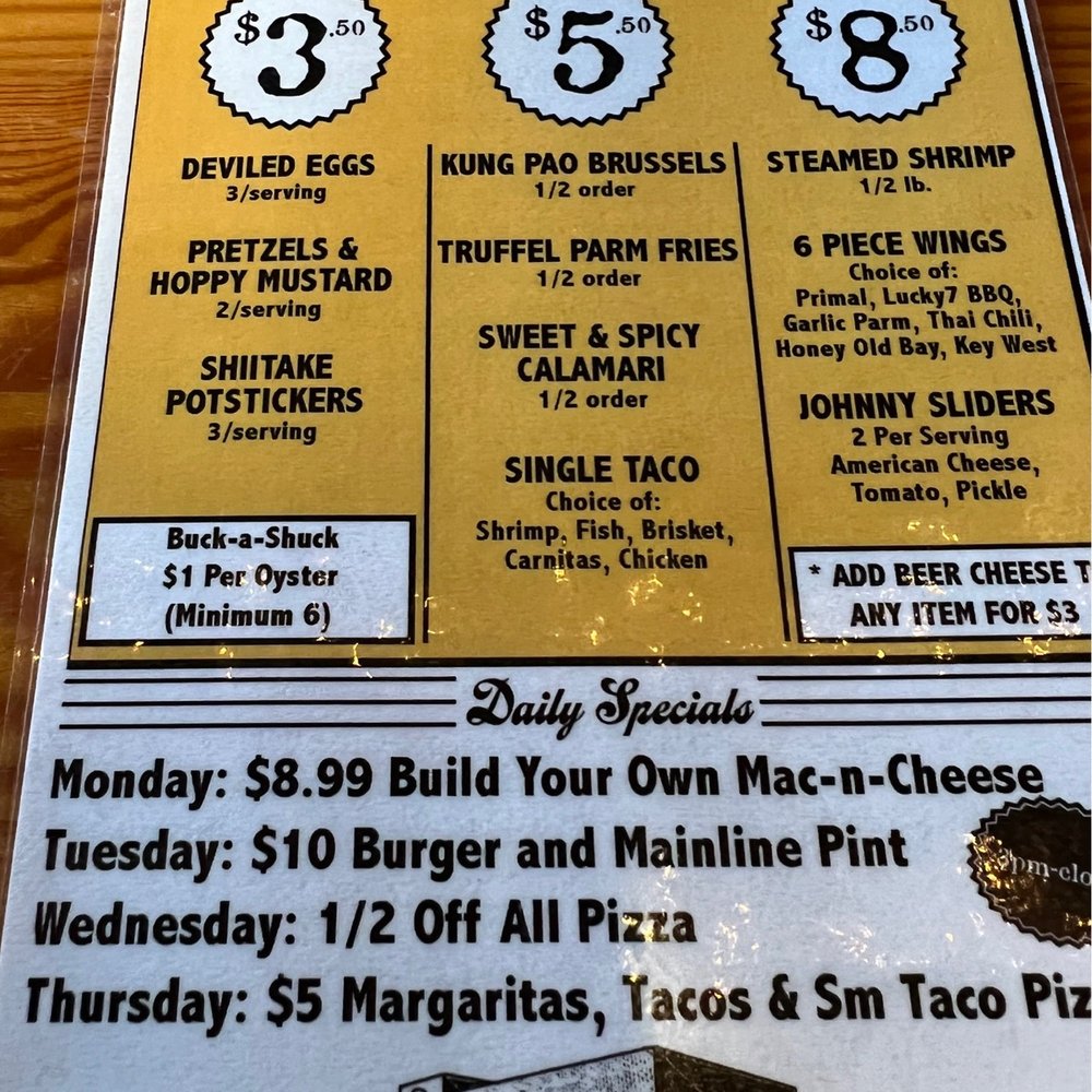 Evolution Craft Brewing Co. & Public House - Happy Hour Monday to Friday - New American Near Me - Salisbury, Maryland