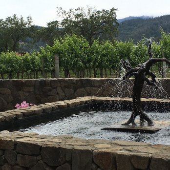 Foley Johnson Winery - fountain - Wine Tasting Room Near Me - Rutherford, California