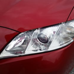 Wizards & Waterfowl Auto Glass - Wow look at this headlights. Crystal clear. I can see again. Thank you chris and your gang that helped. Amazing work.