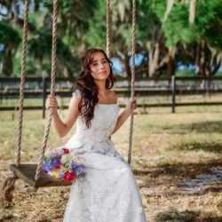 Desiree Marie Design - Handmade Lace Wedding dress    Off the shoulder couture bridal gown