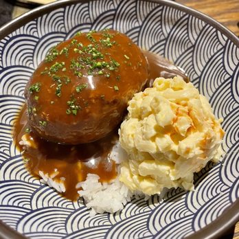 Itsumono Seattle - My first Loco moco. Impressed! Egg white cooked, runny yolk, cooked outer hamburger. I can see why it's a comfort food. - Bars Near Me - Seattle, Washington Itsumono Seattle - My first Loco moco. Impressed! Egg white cooked, runny yolk, cooked outer hamburger. I can see why it's a comfort food. - Bars Near Me - Seattle, Washington