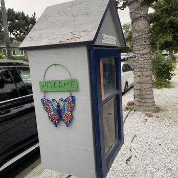 Little Free Library - Cute butterfly - Community Book Box Near Me - Valley Village, California