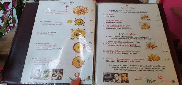 Menu photo 3 Café Mexico Hamburg, HH Menu photo 3 Café Mexico Hamburg, HH
