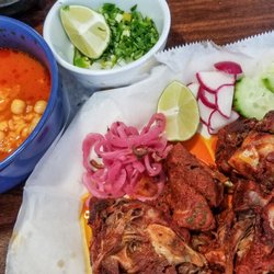 El Fogon Taqueria - This is how they served one order of lamb Barbacoa. I came hungry, left full and happy!!