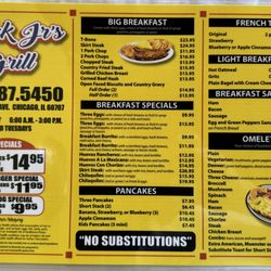 Updated menu as of May 2025