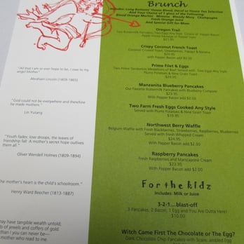 Plums Cafe - Mother's Day brunch menu side 2 - Breakfast & Brunch Near Me - Costa Mesa, California