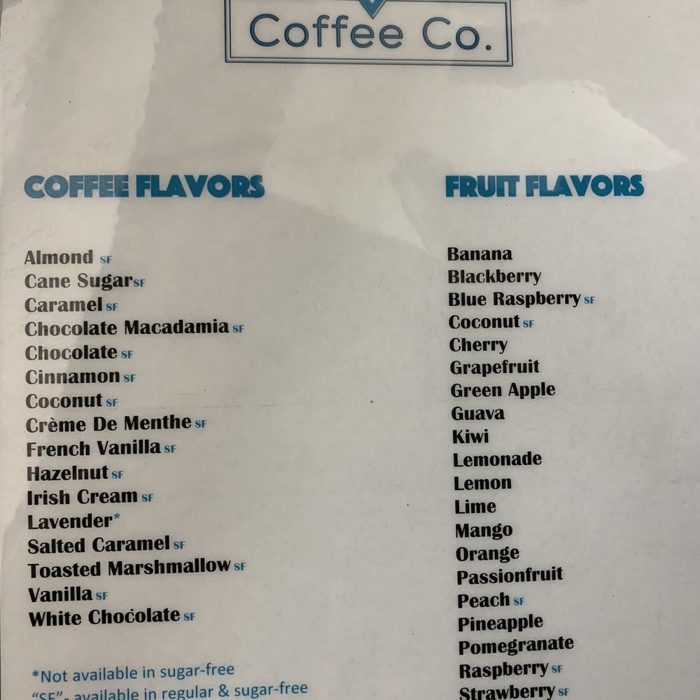 Flavor list