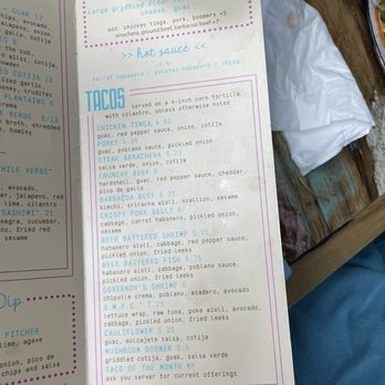 Dos Santos - Menu 5/18/26 - Mexican Near Me - Colorado Springs, Colorado