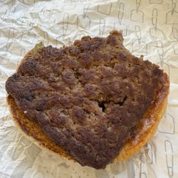Wendy's - Dried out beef patty