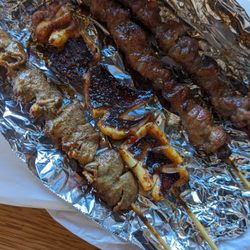 Xinjiang BBQ Cart #2 - Lamb & Chicken Heart & Squid