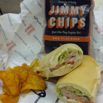 Jimmy John's - #1 The Pepe with Jimmy BBQ chips - Sandwiches Near Me - Hollywood, Florida Jimmy John's - #1 The Pepe with Jimmy BBQ chips - Sandwiches Near Me - Hollywood, Florida