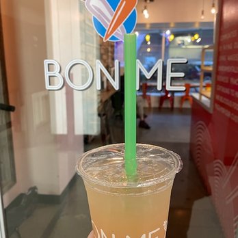 Bon Me - Back Bay - pink lychee blossom drink with strawberry popping boba (1/2026) - Asian Fusion Near Me - Boston, Massachusetts Bon Me - Back Bay - pink lychee blossom drink with strawberry popping boba (1/2026) - Asian Fusion Near Me - Boston, Massachusetts