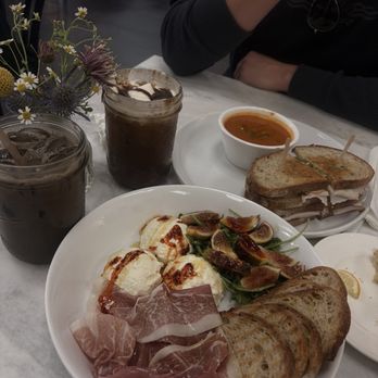 The Press - Pleasanton - Fig, Prosciutto & Toast & Roast Turkey Pesto Panini Ice Lavender Hojicha Latte & Toffee Cold Brew + Sweet Cream - Cafes Near Me - Pleasanton, California The Press - Pleasanton - Fig, Prosciutto & Toast & Roast Turkey Pesto Panini Ice Lavender Hojicha Latte & Toffee Cold Brew + Sweet Cream - Cafes Near Me - Pleasanton, California