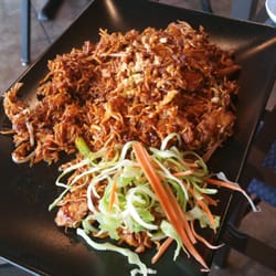 Bangkok Terrace - Crispy pork pad thai. Very very salty. I've had their regular pad thai which is better.