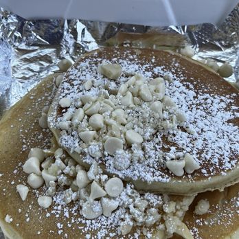 BabyStacks Cafe - Henderson - White Chocolate Macadamia Nut pancakes - Breakfast & Brunch Near Me - Henderson, Nevada BabyStacks Cafe - Henderson - White Chocolate Macadamia Nut pancakes - Breakfast & Brunch Near Me - Henderson, Nevada
