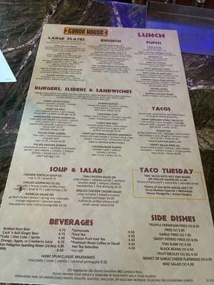Menu photo 6 Canoe House South Pasadena, CA