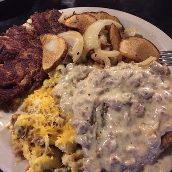 The Buttered Biscuit - chicken little : chicken fried steak - corn beef hash - potatoes & onions - grandmas eggs - New American Near Me - Sumner, Washington The Buttered Biscuit - chicken little : chicken fried steak - corn beef hash - potatoes & onions - grandmas eggs - New American Near Me - Sumner, Washington