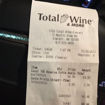 Total Wine & More - $55 for a bottle of tequila aged eight years?  Extra Anejo   I think this is a fabulous buy? - Beer, Wine & Spirits Near Me - Everett, Massachusetts