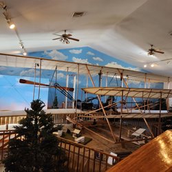 Wilbur Wright Birthplace - A replica of the Wright plane
